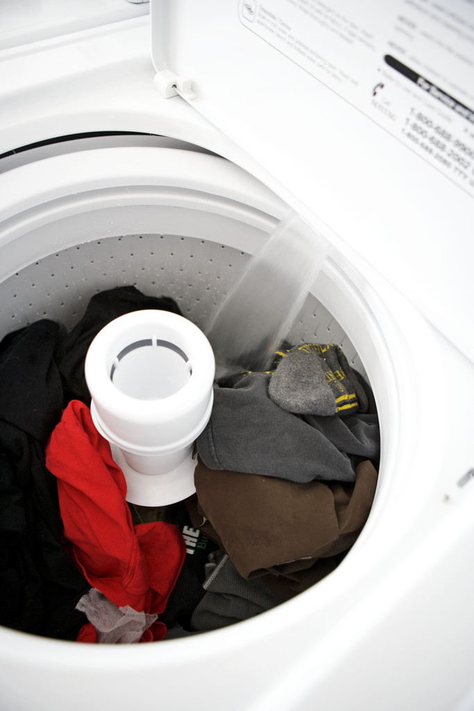 Clothes in Washing Machine