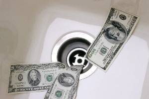 Money Going Down the Drain